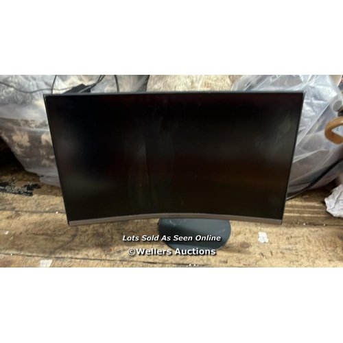 7544 - SAMSUNG CURVED MONITOR MODEL C24T550FDR