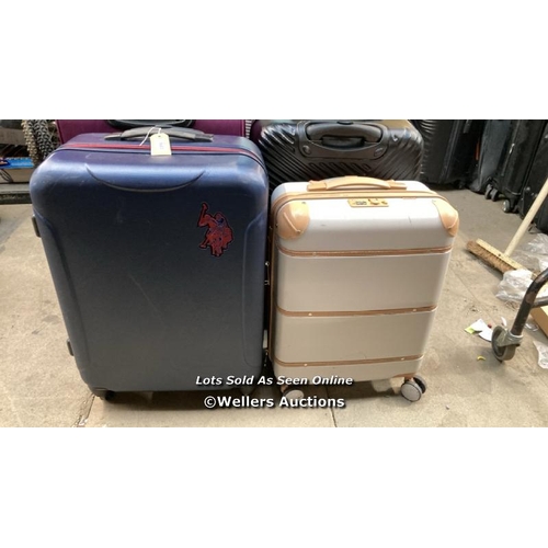 7603 - X2 PRE-OWNED SUITCASE INCL. US POLO ASSN