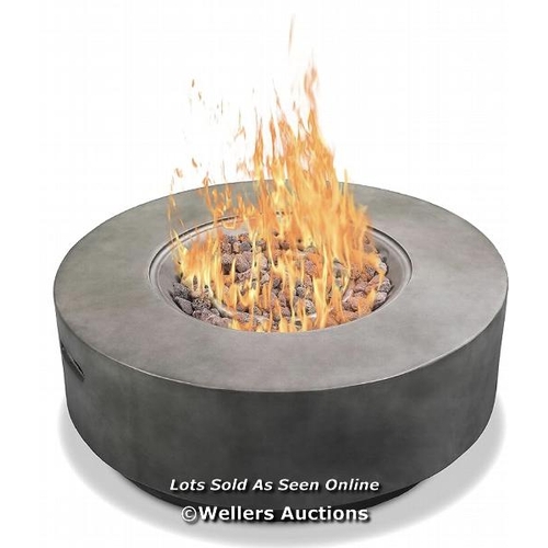 110 - ALEIDY POLY RESIN FUSION GAS FIRE PIT / APPEARS TO BE NEW, OPEN BOX / SEE IMAGES FOR DETAILS / MAY H... 