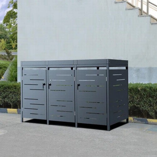 22 - DAKOTA FIELDS BALBONA METAL TRIPLE BIN STORE / RRP: £509.99 / APPEARS TO BE NEW, OPEN BOX / SEE IMAG... 