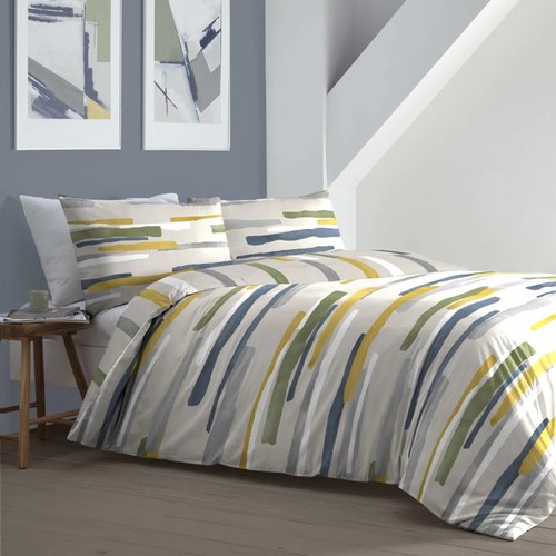 65 - FUSION CLIFTON COTTON RICH POLYCOTTON DUVET COVER SET / COLOUR: TEAL / SIZE: KINGSIZE / RRP: £20.03 ... 