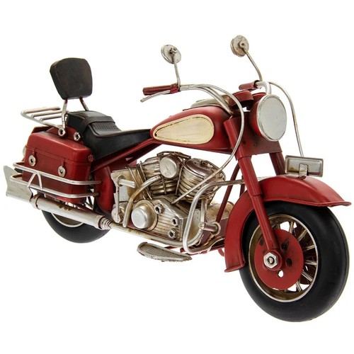 83 - BOROUGH WHARF MOONYA VINTAGE TIN MOTORBIKE RED / FINISH: RED / RRP: £39.99 / APPEARS TO BE NEW, OPEN... 