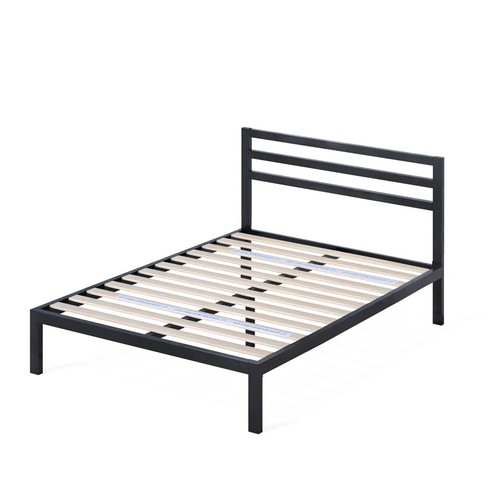 95 - HASHTAG HOME WICK METAL BED FRAME WITH HEADBOARD / SIZE: DOUBLE (4'6) / RRP: £122.99 / APPEARS TO BE... 