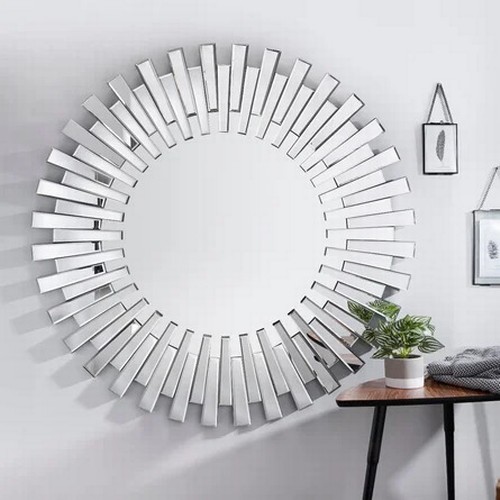 131 - BARSTON SUNBURST FRAMED WALL MIRROR / APPEARS TO BE NEW, OPEN BOX / SEE IMAGES FOR DETAILS / MAY HAV... 