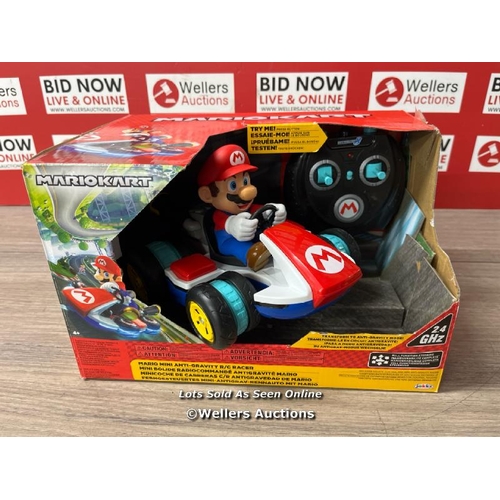 1082 - NINTENDO SUPER MARIO KART 8 MARIO MINI ANTI-GRAVITY RC RACER 2.4GHZ, WITH FULL FUNCTION STEERING CRE... 