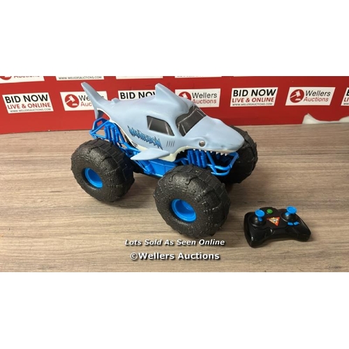 1084 - MONSTER JAM OFFICIAL MEGALODON STORM ALL-TERRAIN REMOTE CONTROL MONSTER TRUCK, 1:15 SCALE