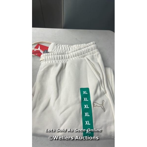 111 - LADIES NEW PUMA STELLAR JOGGERS / XL / ALPINE SNOW / D