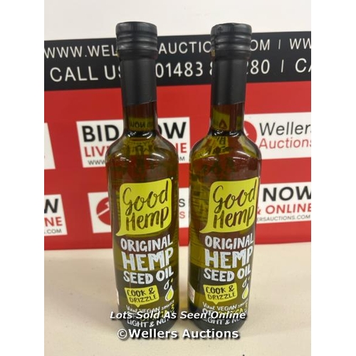 1119 - LOT OF 2 X GOOD OIL HEMP SEED OIL 500ML  / D17