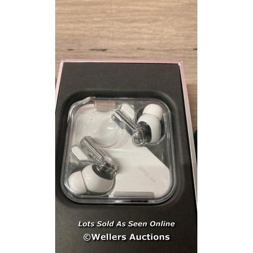 1121 - NOTHING EAR (1) WIRELESS IN EARBUDS HEADPHONES NOISE CANCELING BRAND NEW!  / APPEAR NEW IN BOX / UNT... 