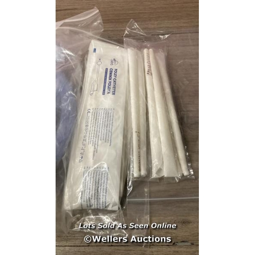 1203 - BOX OF: 11 X PERISTEEN RECTAL CATHETER ANAL COLONIC IRRIGATION 29123 CLEANSE ENEMA  / 3 X FOLEY HOLL... 