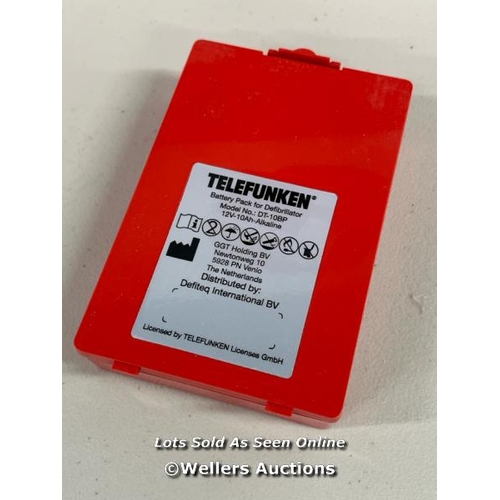 1222 - TELEFUNKEN FA1 AED DEFIBRILLATOR BATTERY CARTRIDGE DT-10BP DEC 2023 DATED  / D20