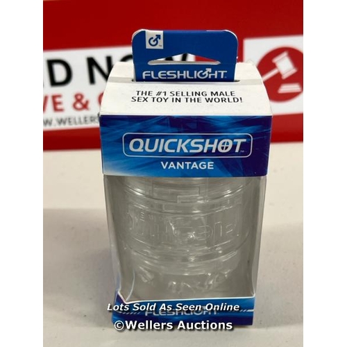 1234 - FLESHLIGHT QUICKSHOT VANTAGE STIMULATING SUPERSKIN MASTURBATOR - DISCREET P&P  / F14