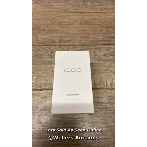 1240 - NEW - IQOS3 DUO HEATED BLUETOOTH HOLDER & POCKET CHARGER - GREY  / F13