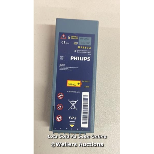 1261 - PHILIPS HEARTSTART� FR2 NEW REPLACEMENT LIMNO2 BATTERY M3863A  / F14