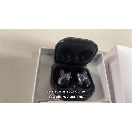 1266 - SAMSUNG GALAXY BUDS LIVE R180 TWS BLUETOOTH EARBUDS - MYSTIC BLACK  / F14