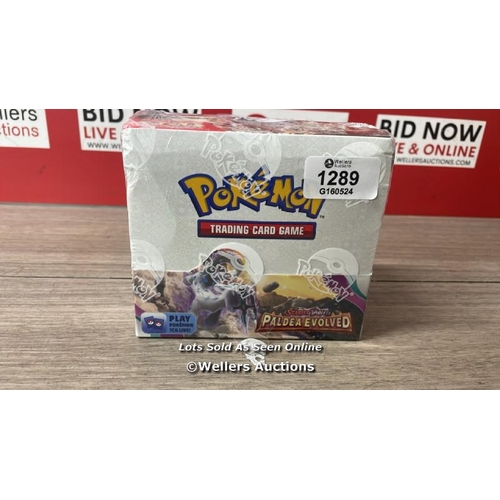 1289 - POKEMON TCG: SCARLET & VIOLET PALDEA EVOLVED BOOSTER DISPLAY BOX / F14