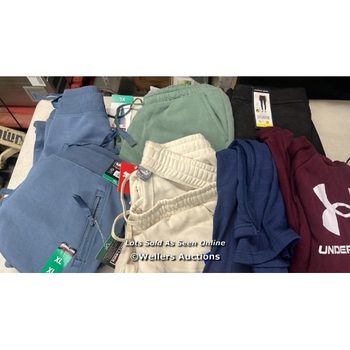 130 - SELECTION OF NEW CLOTHING INCL. UNDER ARMOUR, PUMA AND ANDREW MARC / MIXED SIZES / WITH WASHABLE MAR... 