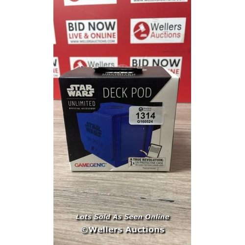 1314 - GAMEGENIC | STAR WARS UNLIMITED DECK POD - BLUE | TRADING CARD ACCESSORY / F19