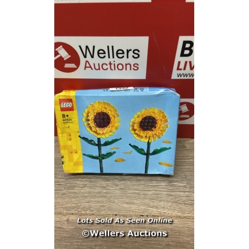 1333 - LEGO CREATOR SUNFLOWERS, ARTIFICIAL FLOWERS BUILDING KIT FOR KIDS AGED 8+ / NEW DAMAGED BOX / F20