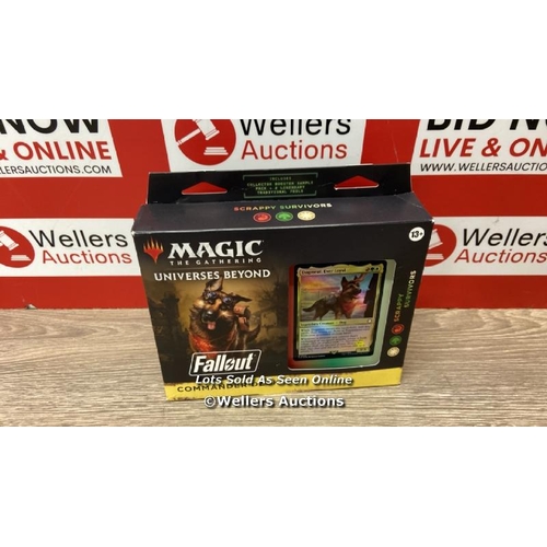 1341 - MAGIC: THE GATHERING FALLOUT COMMANDER DECK - SCRAPPY SURVIVORS  / NEW / DAMAGED BOX / F21