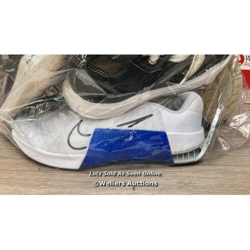 1519 - BAG OF PRE-OWNED TRAINERS INCL. REEBOK, NIKE AND UNDER ARMOUR