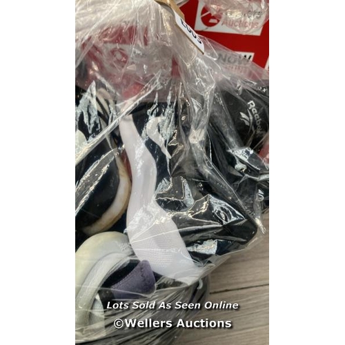 1522 - BAG OF PRE-OWNED TRAINERS INCL. NIKE, REEBOK AND ADIDAS