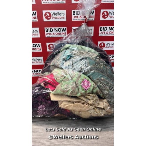 1605 - BAG OF PRE-OWNED ETHNIC CLOTHING