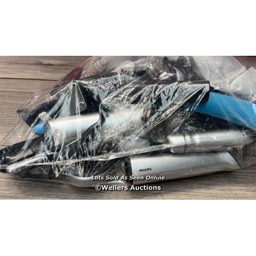 1661 - BAG OF PRE-OWNED SHAVERS AND TRIMMERS