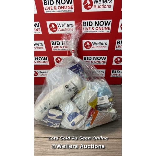 1720 - BAG OF NEW TISSUES, WIPES AND TOOTHBRUSH