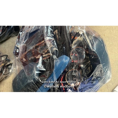 1735 - BAG OF PRE-OWNED GLASSES FRAMES AND CASES