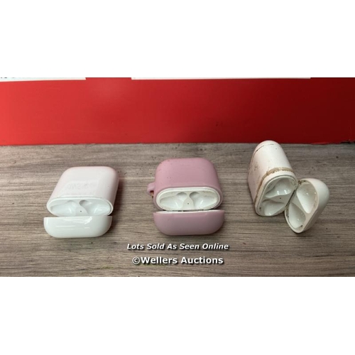 1778 - X3 APPLE AIRPODS CHARGER CASE MODELS A1602( ONLY CHARGER CASES )  - BLUETOOTH CONNECTION NOT TESTED