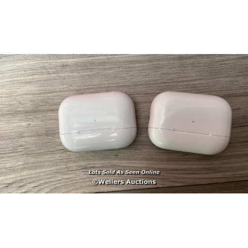 1780 - X2 APPLE AIRPODS CHARGER CASE MODELS A2700( ONLY CHARGER CASES )  - BLUETOOTH CONNECTION NOT TESTED