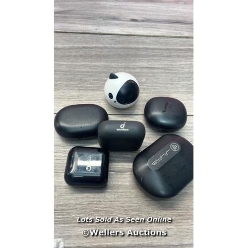 1787 - X6 EARBUDS CHARGER CASE INC. SOUNDCORE AND JLAB( ONLY CHARGER CASES )