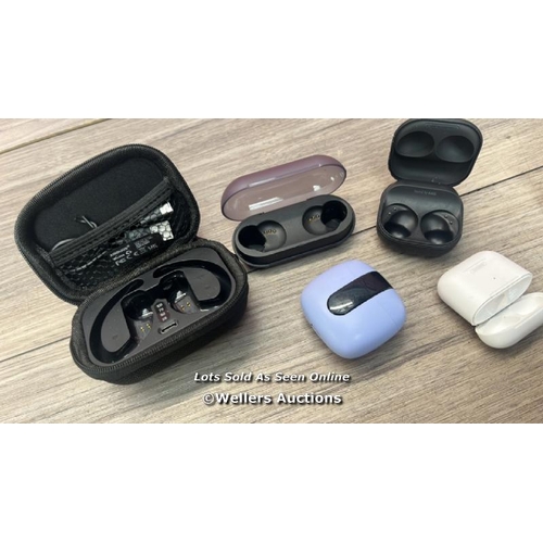 1788 - X5 EARBUDS CHARGER CASE INC. SONY AND SAMSUNG ( ONLY CHARGER CASES )