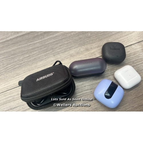 1788 - X5 EARBUDS CHARGER CASE INC. SONY AND SAMSUNG ( ONLY CHARGER CASES )