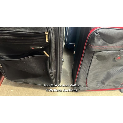 1830 - X2 PRE-OWNED SUITCASES INCL. DELSEY