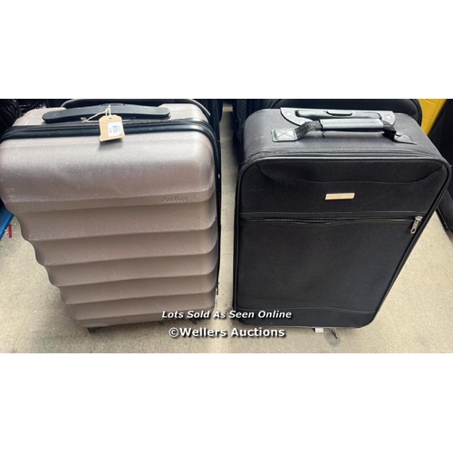 1838 - X2 PRE-OWNED SUITCASES INCL. ANTLER