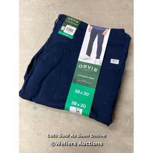 26 - GENTS NEW ORVIS 5 POCKET PANTS / 38*30 / D