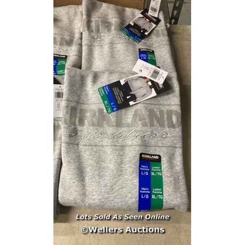 50 - 4X UNISEX NEW KIRKLAND SIGNATURE CREWNECK SWEATSHIRTS / GENTS LARGE LADIES XLARGE / D