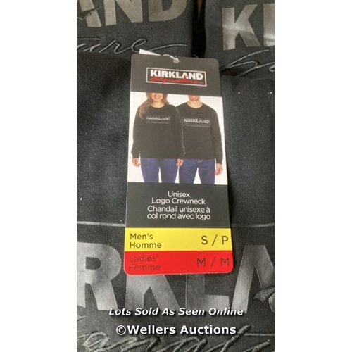 51 - 6X UNISEX NEW KIRKLAND SIGNATURE CREWNECK SWEATSHIRTS / GENTS SMALL LADIES MEDIUM / D