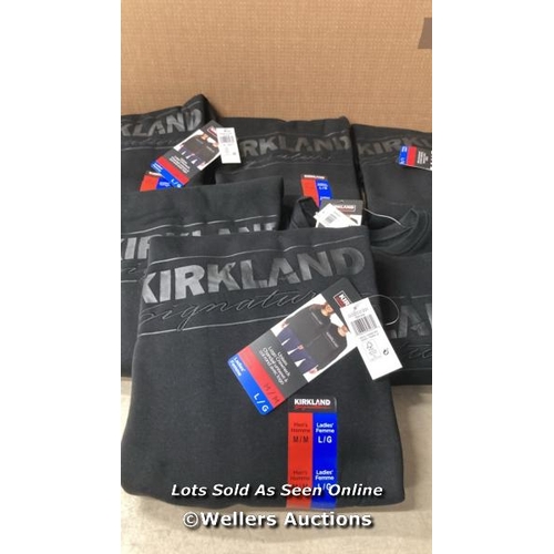 52 - 6X UNISEX NEW KIRKLAND SIGNATURE CREWNECK SWEATSHIRTS / GENTS MEDIUM LADIES LARGE / D