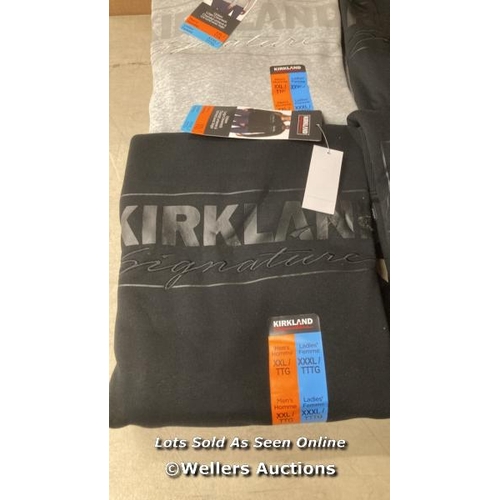 56 - 4X UNISEX NEW KIRKLAND SIGNATURE CREWNECK SWEATSHIRTS / GENTS XXLARGE LADIES XXXLARGE / D