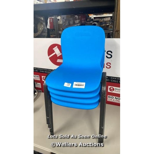 712 - LIFETIME KIDS STACKING CHAIR / APPEARS NEW   / P15