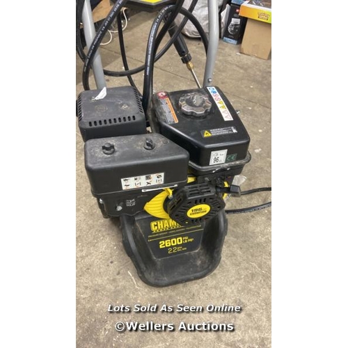 719 - CHAMPION PETROL 2600 PSI PRESSURE WASHER / SIGNS OF USE / P13