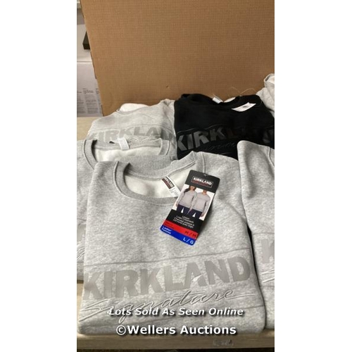 77 - 8X UNISEX KIRKLAND SIGNATURE CREW NECK SWEATSHIRTS / MIXED SIZES / D