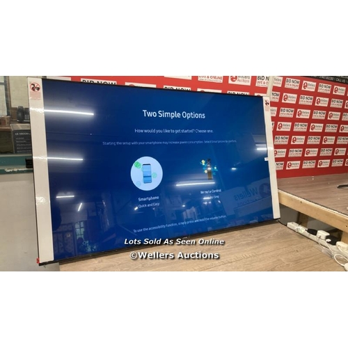 782 - SAMSUNG UE58CU7100KXXU 58 INCH 4K ULTRA HD SMART TV / POWERS UP / APPEARS NEW OPEN BOX NOT FULLY TES... 