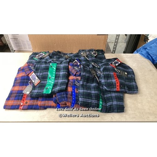 81 - 10X GENTS NEW GRAYERS HERITAGE FLANNEL SHIRTS / MIXED SIZES / D