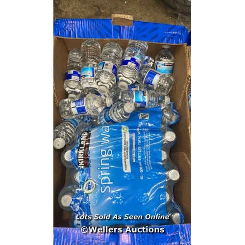 814 - LARGE QTY. OF KIRKLAND SIGNATURE SPRING WATER / SEE IMAGES / P