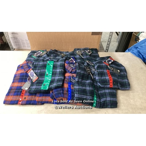 82 - 10X GENTS NEW GRAYERS HERITAGE FLANNEL SHIRTS / MIXED SIZES / D