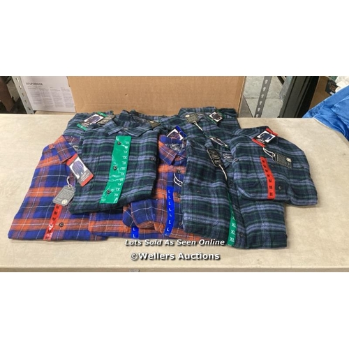 83 - 10X GENTS NEW GRAYERS HERITAGE FLANNEL SHIRTS / MIXED SIZES / D